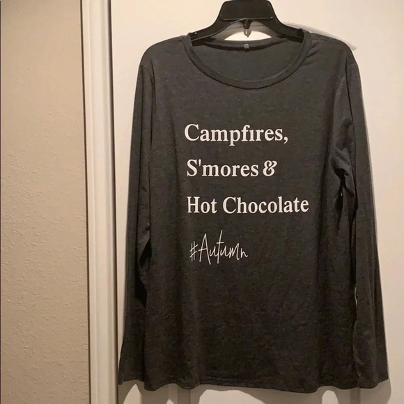 Campfires, S’mores & Hot Chocolate Gray T-Shirt - Picture 3 of 9